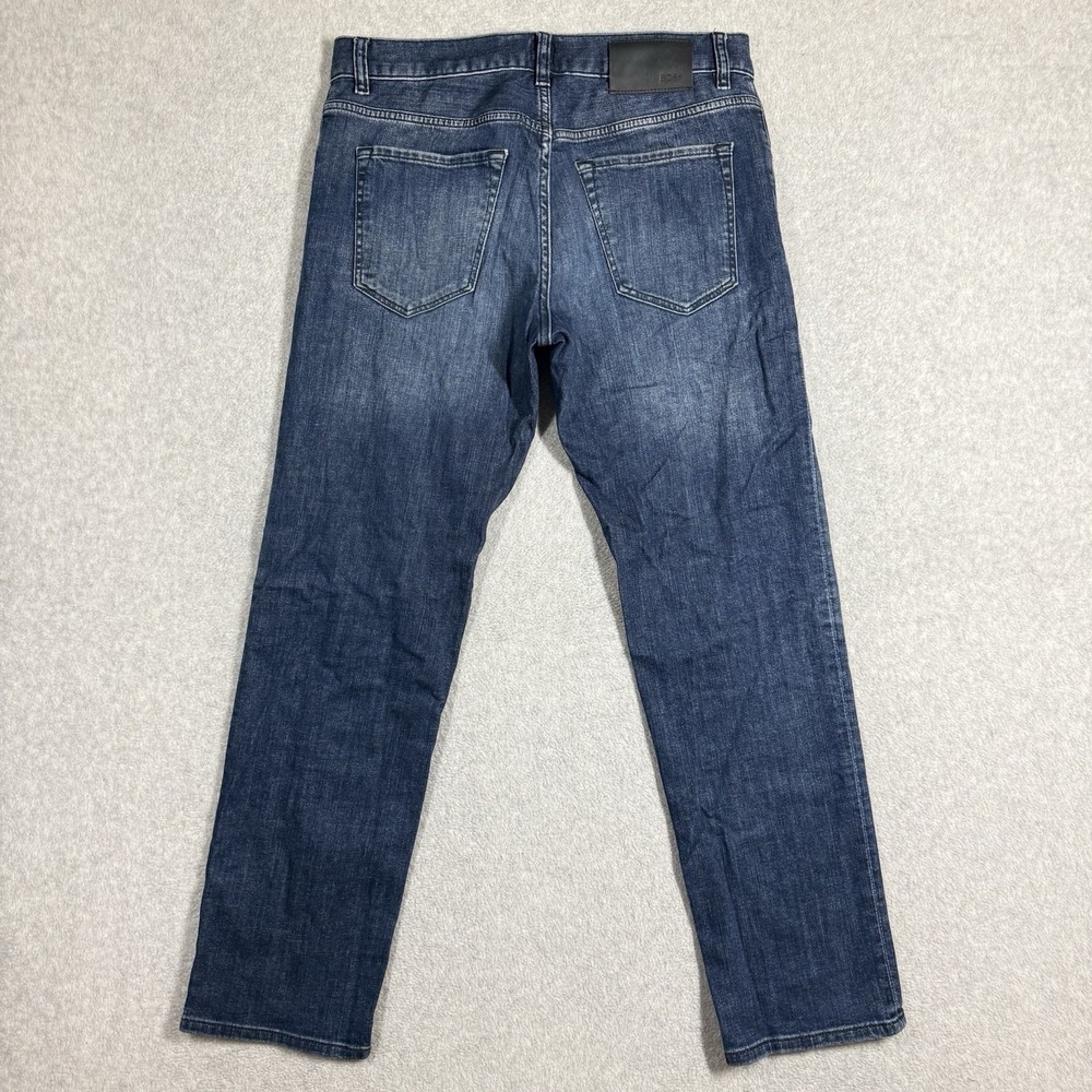 HUGO BOSS Black label Maine1 Jeans Mens 32x30 Whiskers Faded Relaxed Stretch - Picture 4 of 15